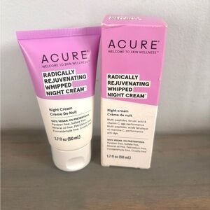Acure Radically Rejuvenating Whipped Night Cream 1.7 fl oz (50 ml) New